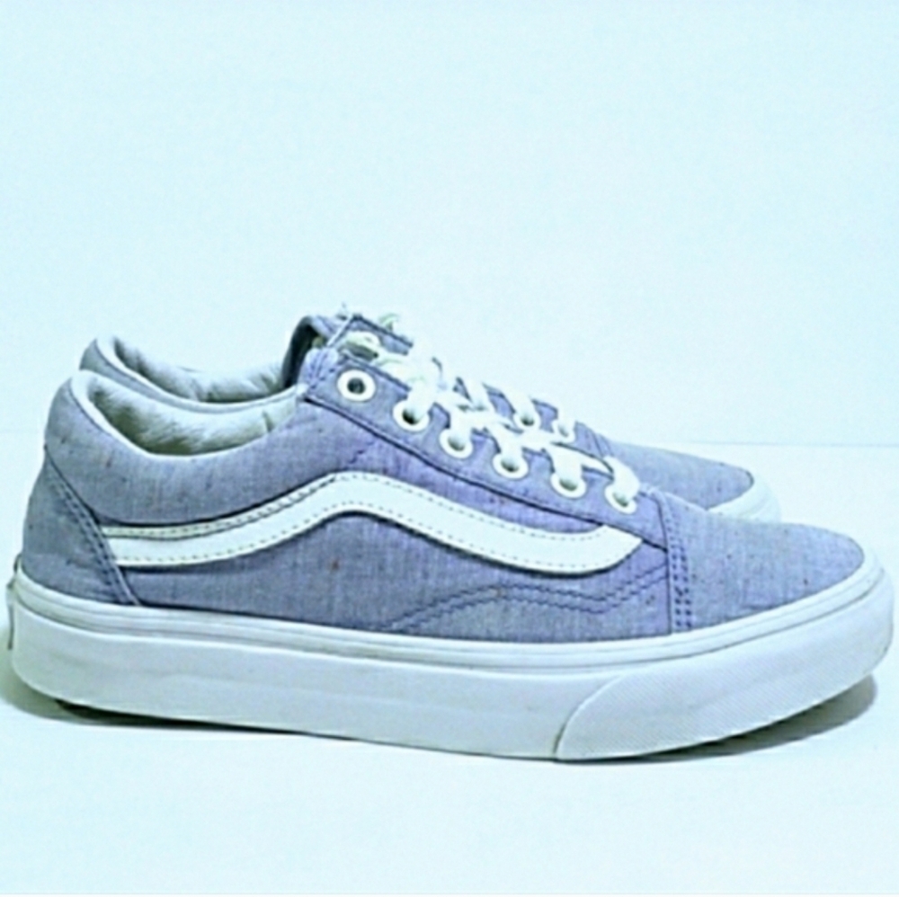 Vans Ol Skool Leather And Canvas Skate Shoes Sneakers